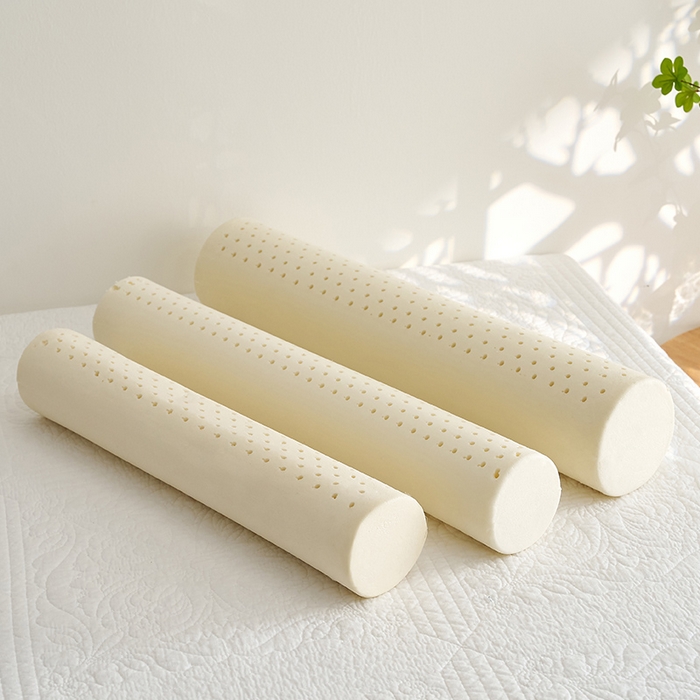 91家纺网 家纺一手货源 找家纺 鼎盛乳胶 2025新款针织圆柱乳胶枕 枕头枕芯 圆柱乳胶内芯图 60x10cm/只