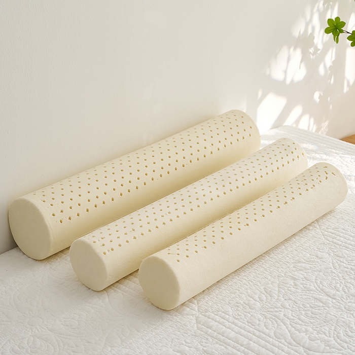 91家纺网 家纺一手货源 找家纺 鼎盛乳胶 2025新款针织圆柱乳胶枕 枕头枕芯 圆柱乳胶内芯图 60x10cm/只
