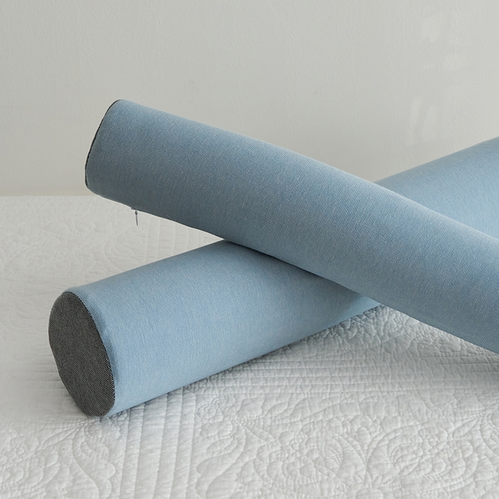 91家纺网 家纺一手货源 找家纺 鼎盛乳胶 2025新款多功能圆柱乳胶枕 枕头枕芯 多功能乳胶圆柱枕-蓝 60x12cm/只