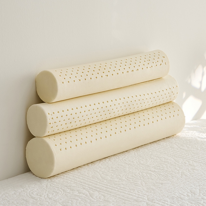 91家纺网 家纺一手货源 找家纺 鼎盛乳胶 2025新款水洗棉圆柱乳胶枕 枕头枕芯 圆柱乳胶内芯图 60x10cm/只