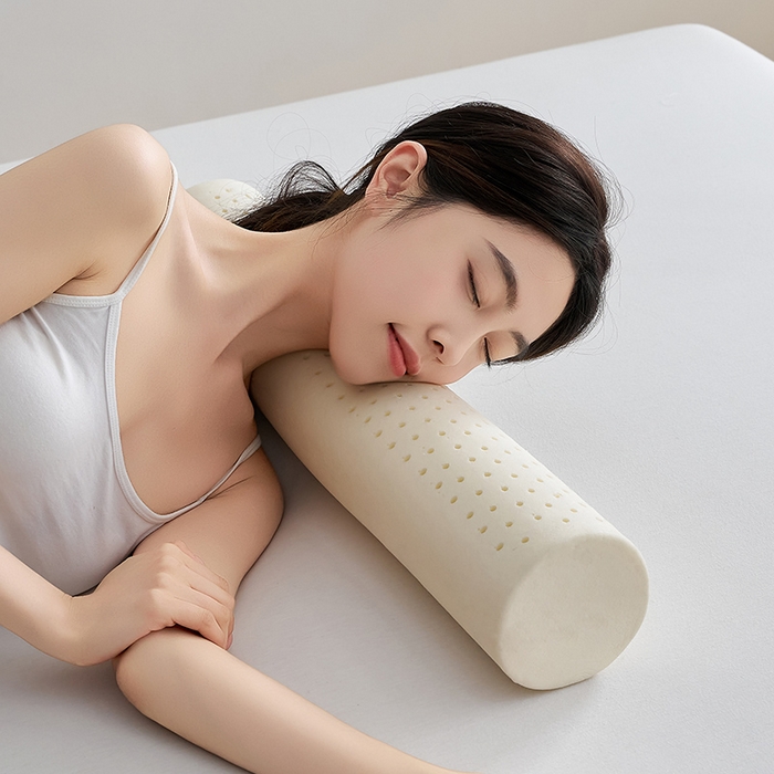 91家纺网 家纺一手货源 找家纺 鼎盛乳胶 2025新款多功能圆柱乳胶枕 枕头枕芯 圆柱乳胶内芯图 60x12cm/只