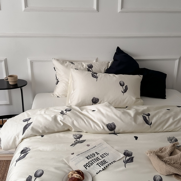 91家纺网 家纺一手货源 找家纺 （总）柚可家居 2025新款全棉纯棉数码印花四件套