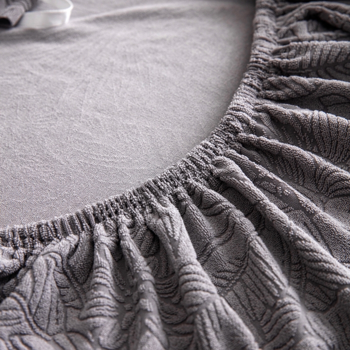 91家纺网 家纺一手货源 找家纺 千彤沙发垫2025新款裙边款-香山雨藤沙发笠 深灰