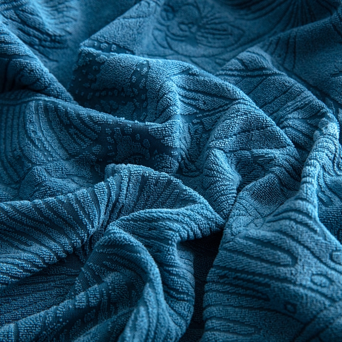 91家纺网 家纺一手货源 找家纺 千彤沙发垫2025新款裙边款-香山雨藤沙发笠 水蓝