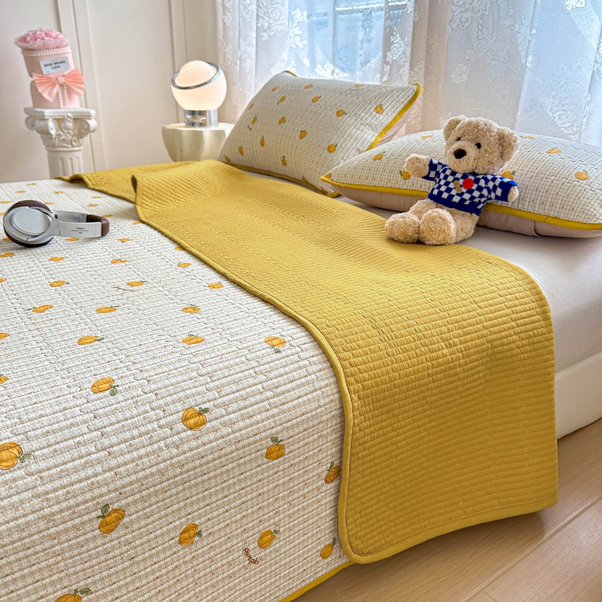 91家纺网 家纺一手货源 找家纺 （总）恒尚居 2025新款莫代尔天丝夏季床盖印花夹棉床单三件套床褥垫-系列一