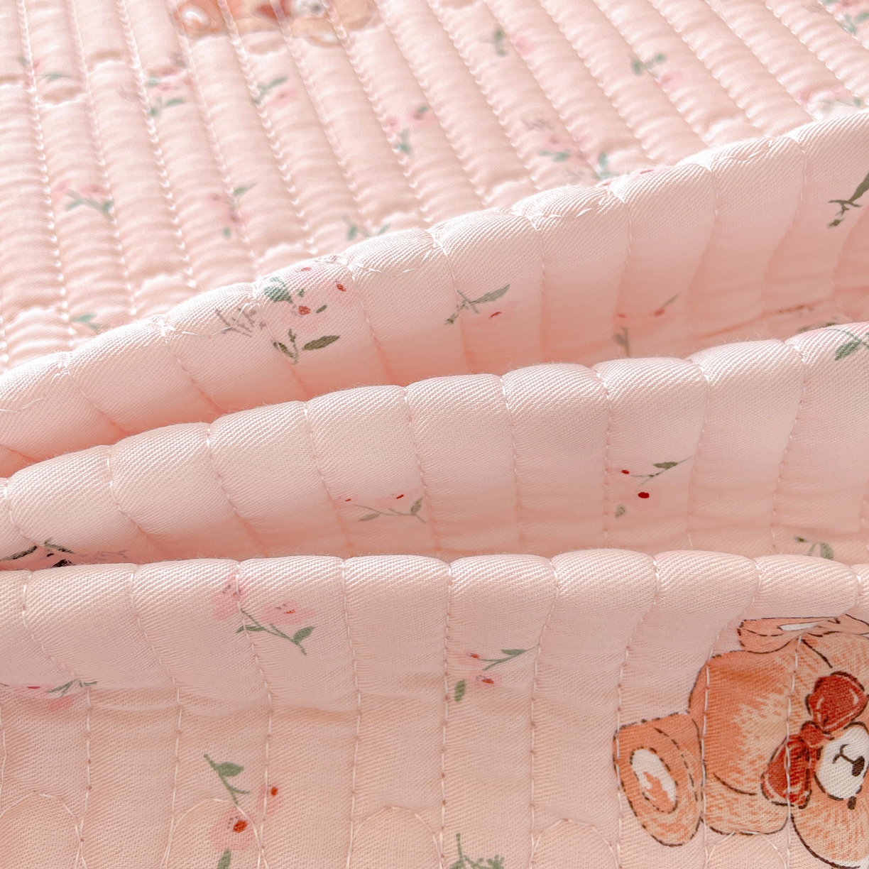 91家纺网 家纺一手货源 找家纺 恒尚居 2025新款莫代尔天丝夏季床盖印花夹棉床单三件套床褥垫-系列一 莫代尔-贝尔熊