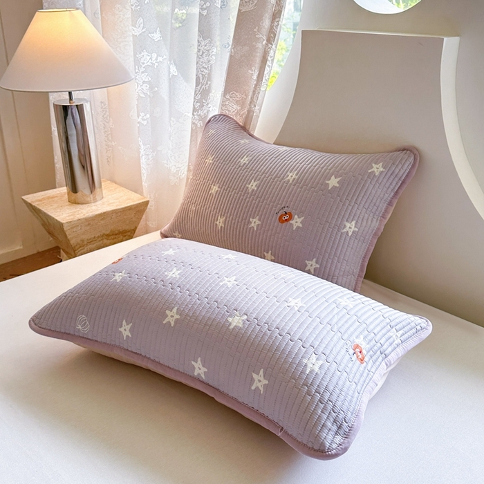 91家纺网 家纺一手货源 找家纺 恒尚居 2025新款莫代尔天丝夏季床盖印花夹棉床单三件套床褥垫-系列二 莫代尔-繁星紫