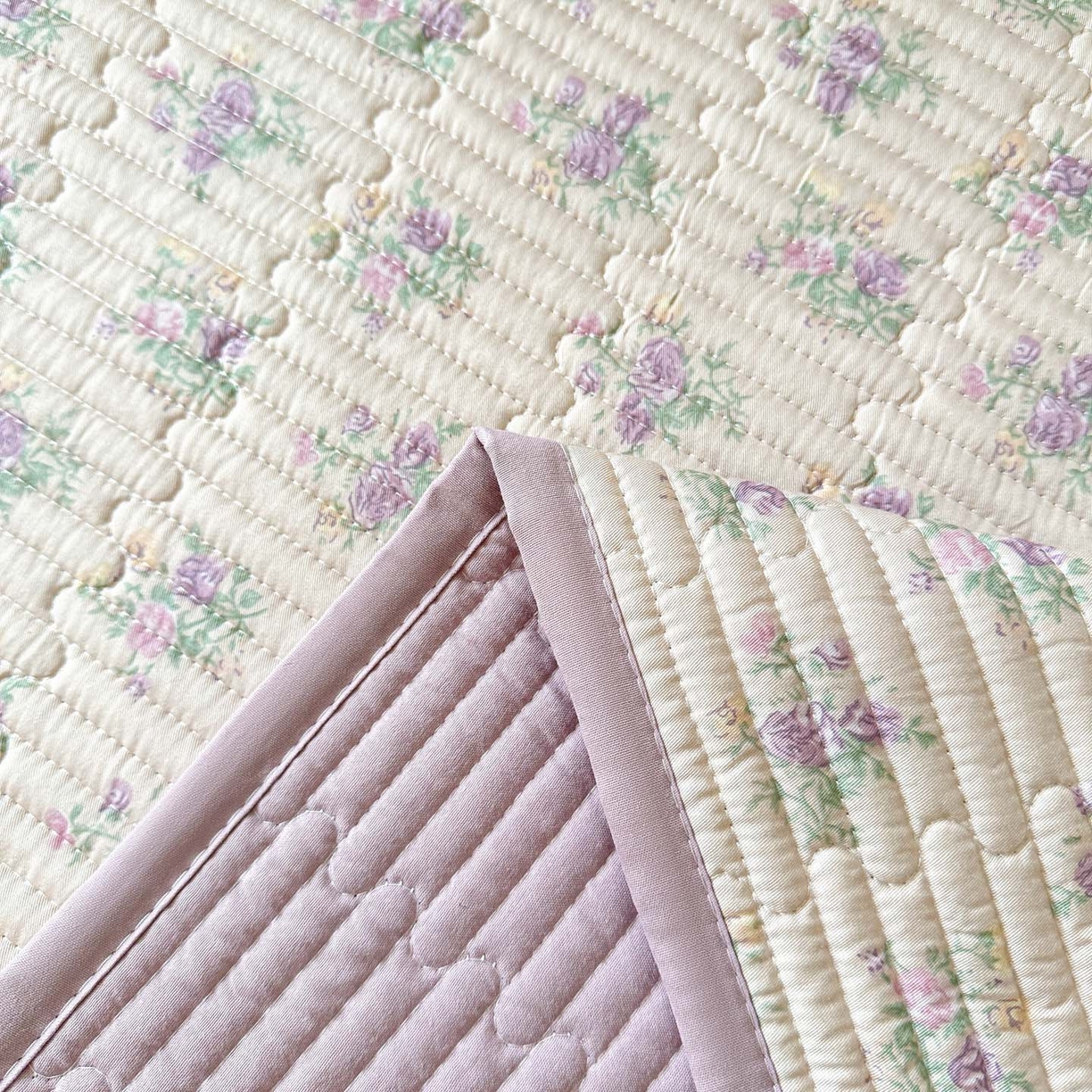 91家纺网 家纺一手货源 找家纺 恒尚居 2025新款莫代尔天丝夏季床盖印花夹棉床单三件套床褥垫-系列一 莫代尔-迷人花香