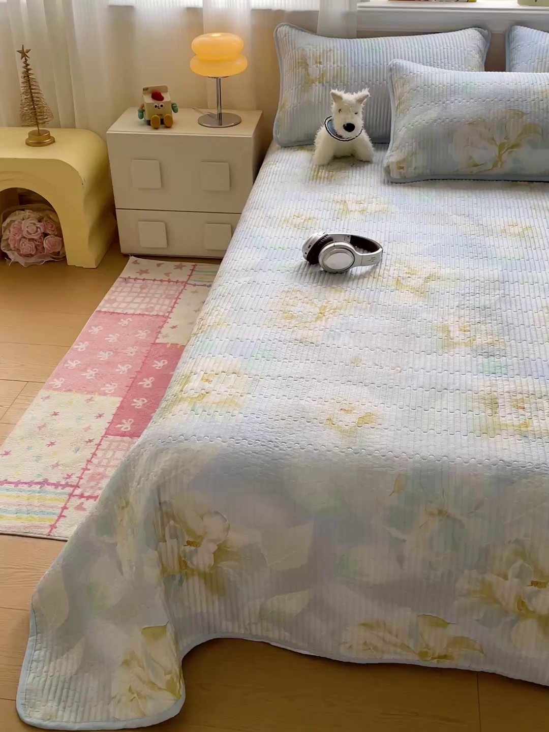 91家纺网 家纺一手货源 找家纺 恒尚居 2025新款莫代尔天丝夏季床盖印花夹棉床单三件套床褥垫-系列二 莫代尔-清凉一夏