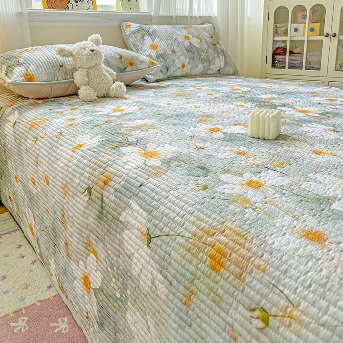 91家纺网 家纺一手货源 找家纺 恒尚居 2025新款莫代尔天丝夏季床盖印花夹棉床单三件套床褥垫-系列二 莫代尔-柔情蜜意