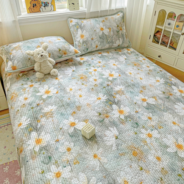 91家纺网 家纺一手货源 找家纺 恒尚居 2025新款莫代尔天丝夏季床盖印花夹棉床单三件套床褥垫-系列二 莫代尔-柔情蜜意