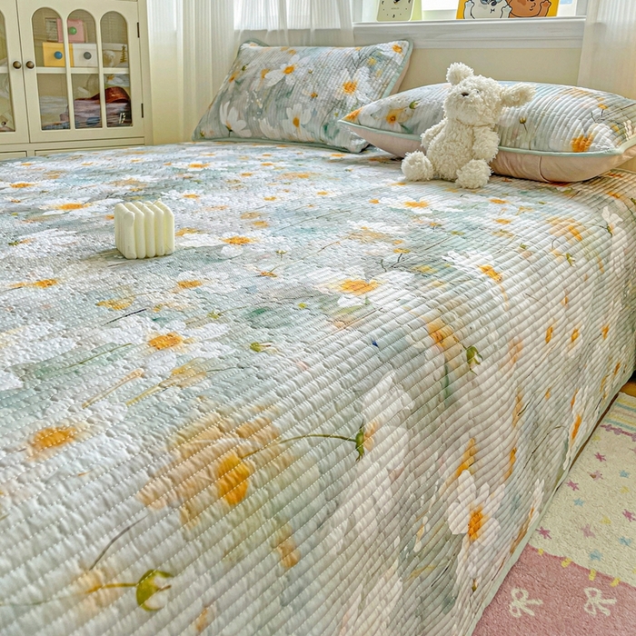 91家纺网 家纺一手货源 找家纺 恒尚居 2025新款莫代尔天丝夏季床盖印花夹棉床单三件套床褥垫-系列二 莫代尔-柔情蜜意