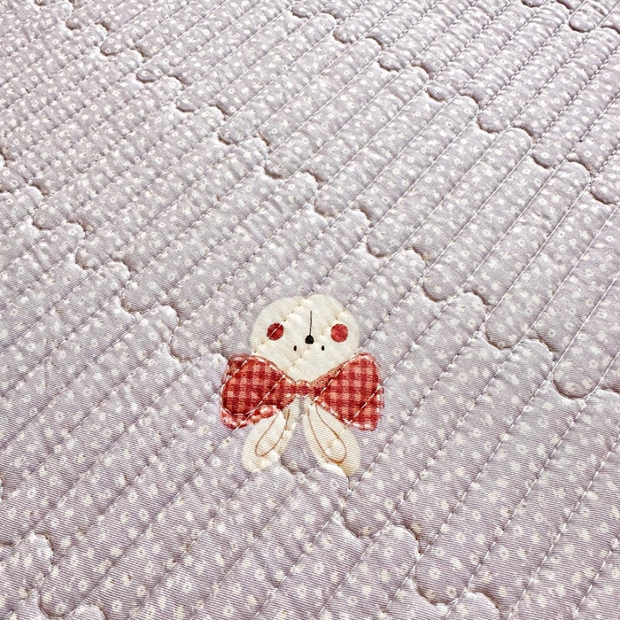 91家纺网 家纺一手货源 找家纺 恒尚居 2025新款莫代尔天丝夏季床盖印花夹棉床单三件套床褥垫-系列二 莫代尔-香芋紫兔