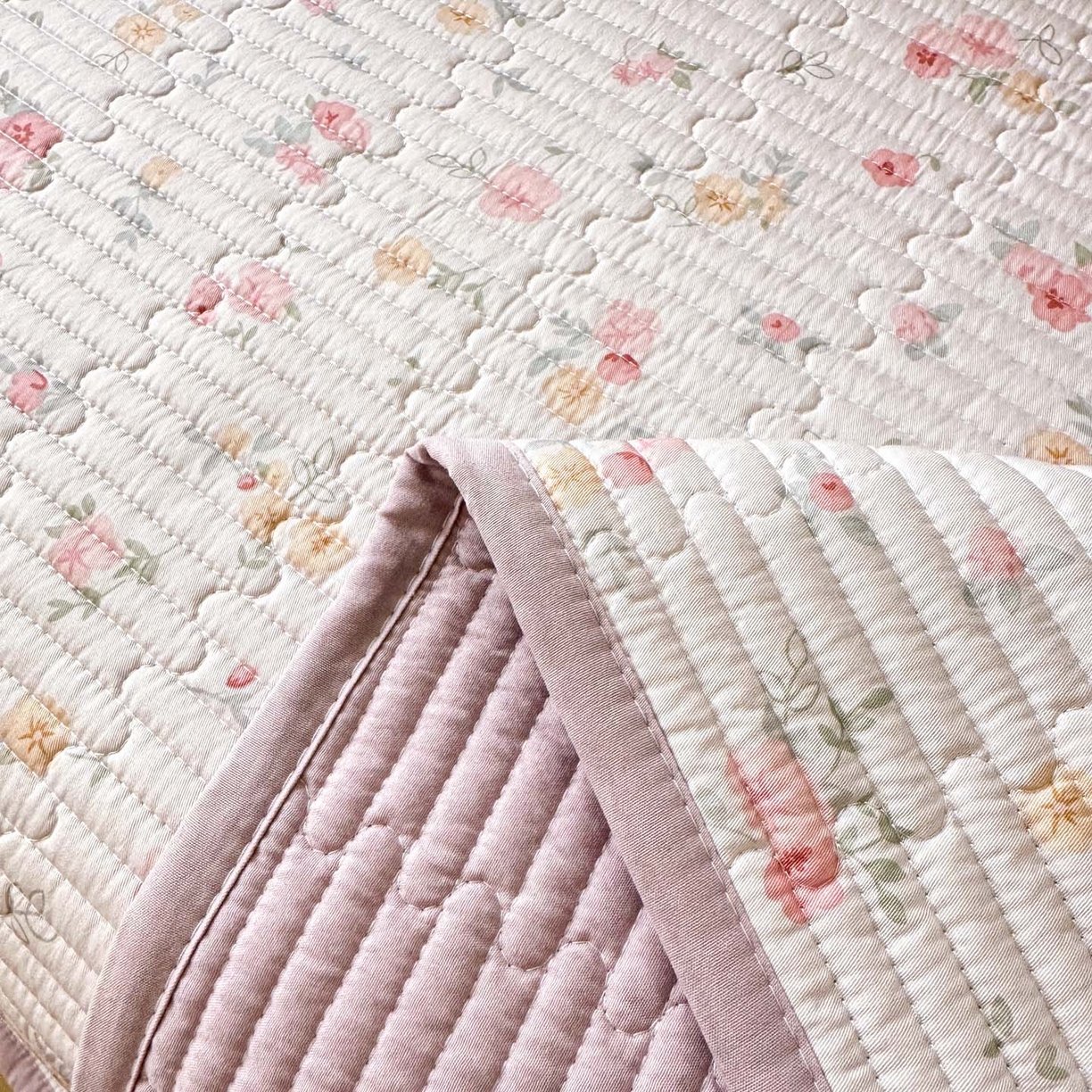 91家纺网 家纺一手货源 找家纺 恒尚居 2025新款莫代尔天丝夏季床盖印花夹棉床单三件套床褥垫-系列一 莫代尔-暖情