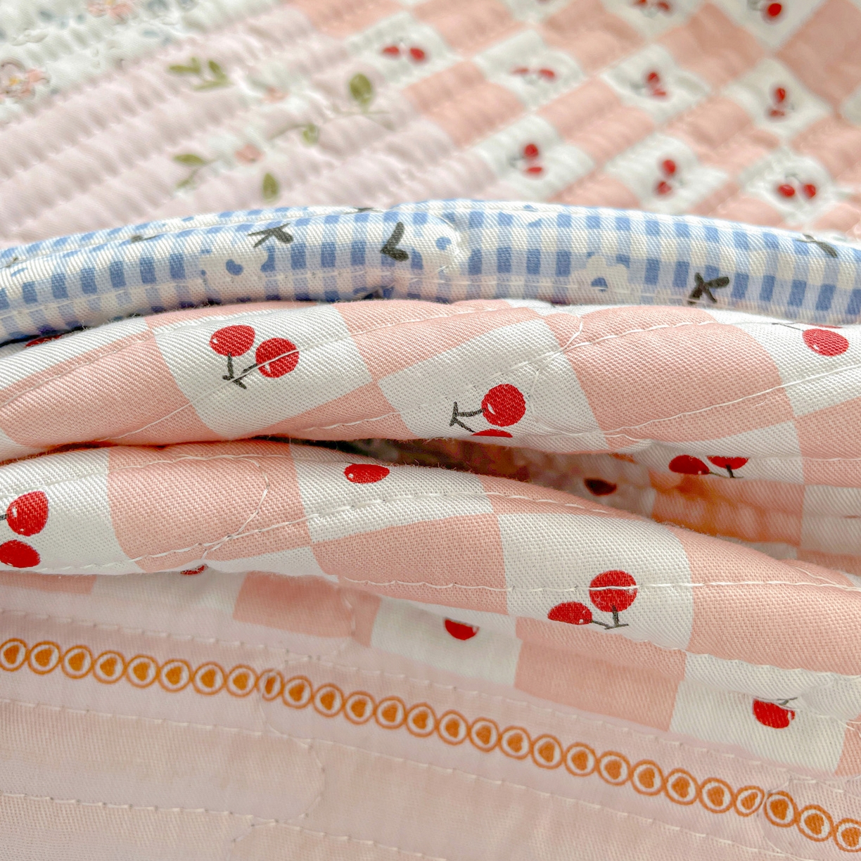 91家纺网 家纺一手货源 找家纺 恒尚居 2025新款莫代尔天丝夏季床盖印花夹棉床单三件套床褥垫-系列一 莫代尔-夏日时光