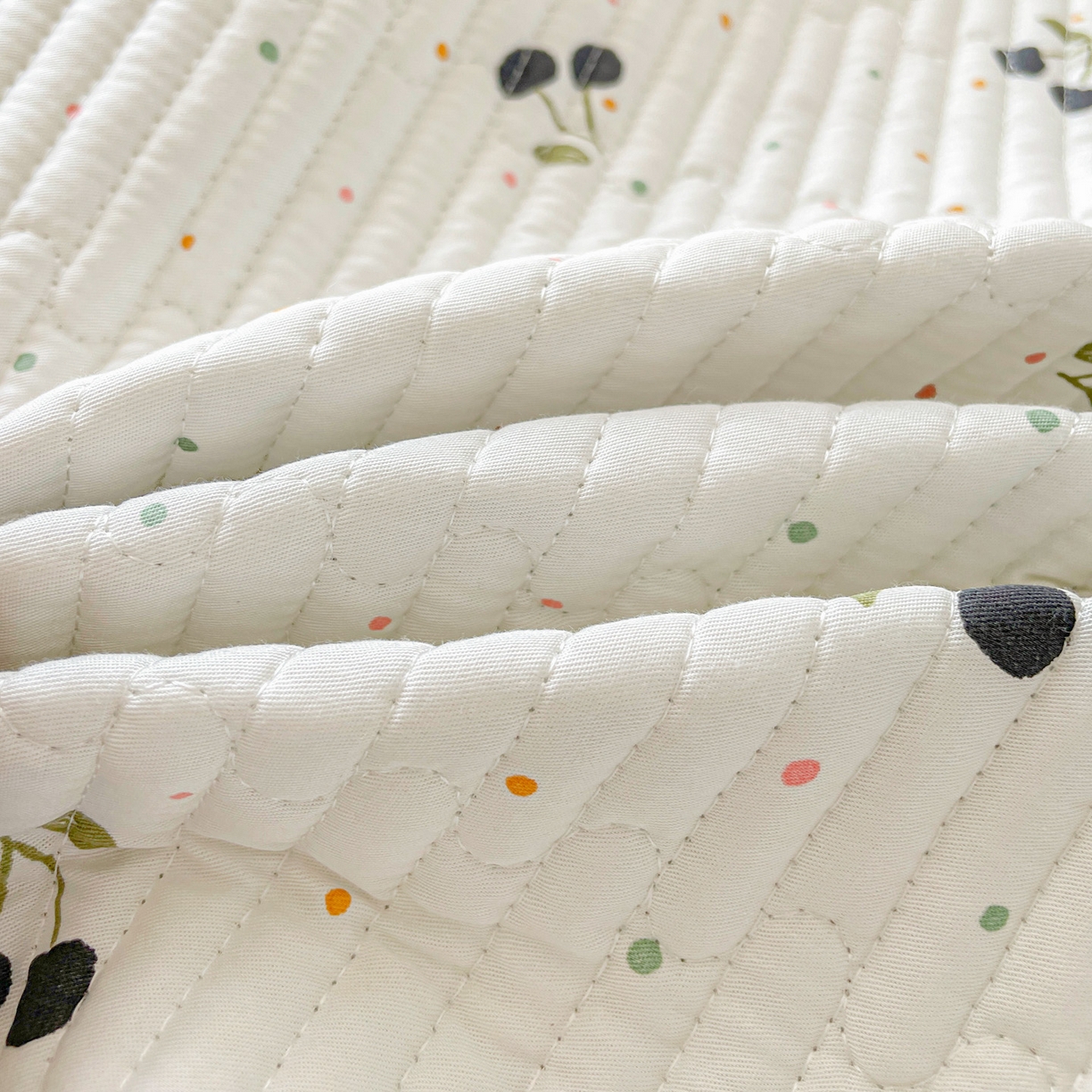 91家纺网 家纺一手货源 找家纺 恒尚居 2025新款莫代尔天丝夏季床盖印花夹棉床单三件套床褥垫-系列一 莫代尔-樱桃丸子