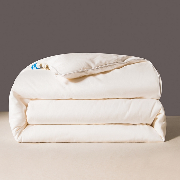 91家纺网 家纺一手货源 找家纺 鑫田家纺 婴幼儿蚕丝被100%桑蚕丝长丝全棉卡通幼儿园被芯夏被春秋被冬被  桑蚕丝纯被芯-本白色