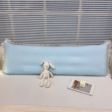 91家纺网 家纺一手货源 找家纺 芯宜佳 2025年新款冰豆豆花边双人长枕套 山茶花-冰雪兰