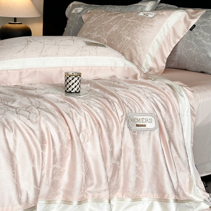 馨蕊家居 2025新款LF奥地利兰精天丝夏被-云瑾 夏被云瑾-蔷薇粉