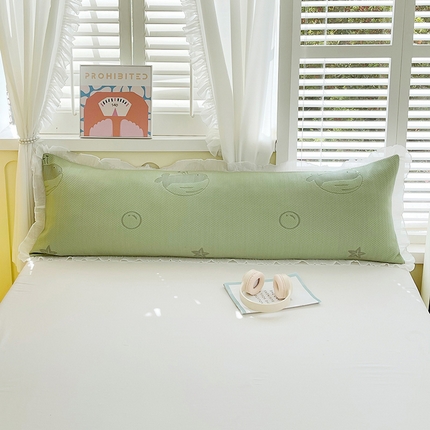 91家纺网 家纺一手货源 找家纺 （总）芯宜佳 2025年新款冰豆豆花边双人长枕套