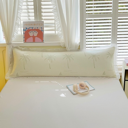 91家纺网 家纺一手货源 找家纺 （总）芯宜佳 2025年新款冰豆豆花边双人长枕套