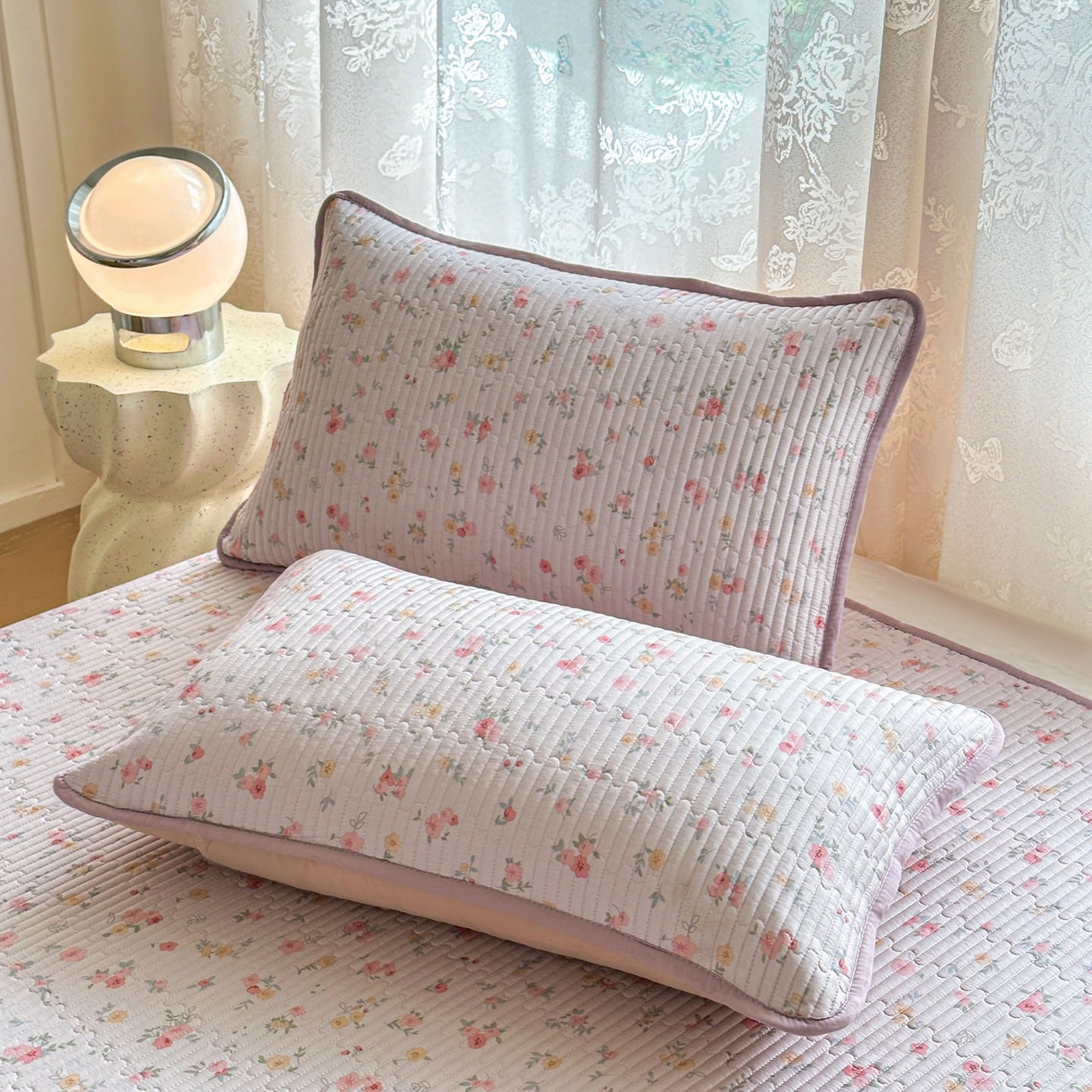 91家纺网 家纺一手货源 找家纺 （总）恒尚居 2025新款莫代尔天丝夏季床盖印花夹棉床单三件套床褥垫-系列一