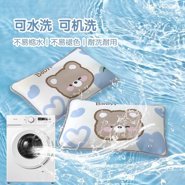 91家纺网 家纺一手货源 找家纺 丽美人家纺 2025新款儿童冰丝枕套 可可熊