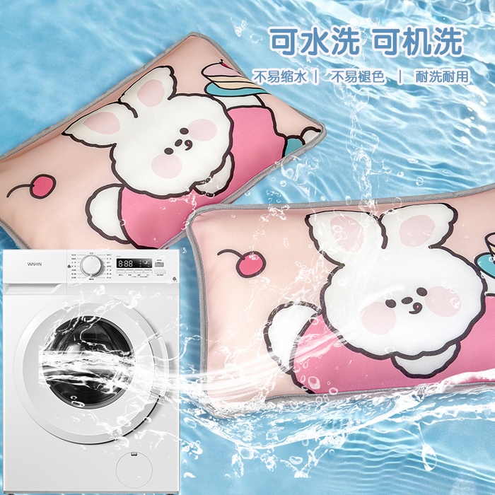 91家纺网 家纺一手货源 找家纺 丽美人家纺 2025新款儿童冰丝枕套 馋嘴兔