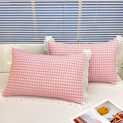 91家纺网 家纺一手货源 找家纺 （总）芯宜佳 2025年新款冰豆豆花边单人枕套