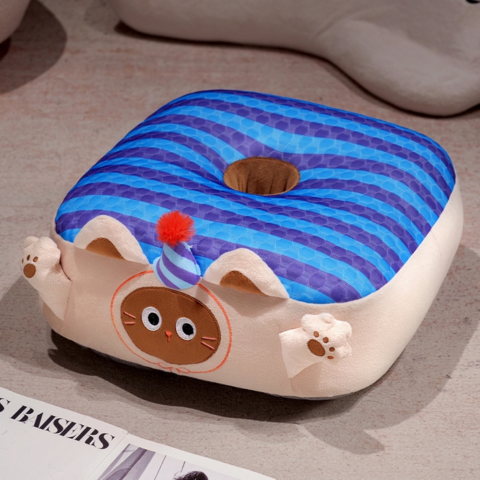 91家纺网 家纺一手货源 找家纺 （总）仟亿莱 2025新款小手大开冰豆豆双面蒲团坐垫