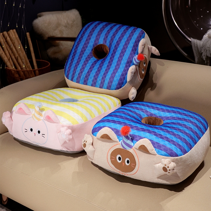 91家纺网 家纺一手货源 找家纺 （总）仟亿莱 2025新款小手大开冰豆豆双面蒲团坐垫