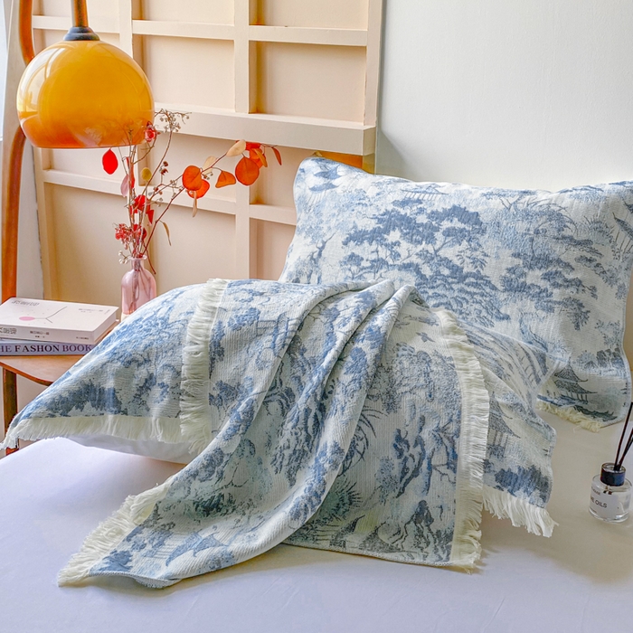 91家纺网 家纺一手货源 找家纺 （总）美宜家 2025新款全棉流苏枕巾高档棉软隔脏防头油枕巾