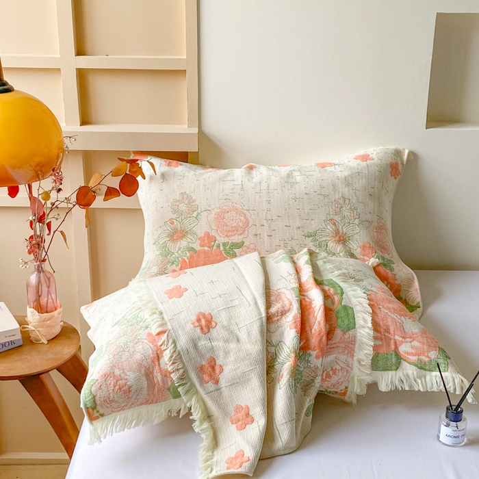 91家纺网 家纺一手货源 找家纺 （总）美宜家 2025新款全棉流苏枕巾高档棉软隔脏防头油枕巾