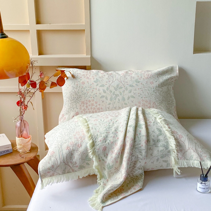 91家纺网 家纺一手货源 找家纺 （总）美宜家 2025新款全棉流苏枕巾高档棉软隔脏防头油枕巾