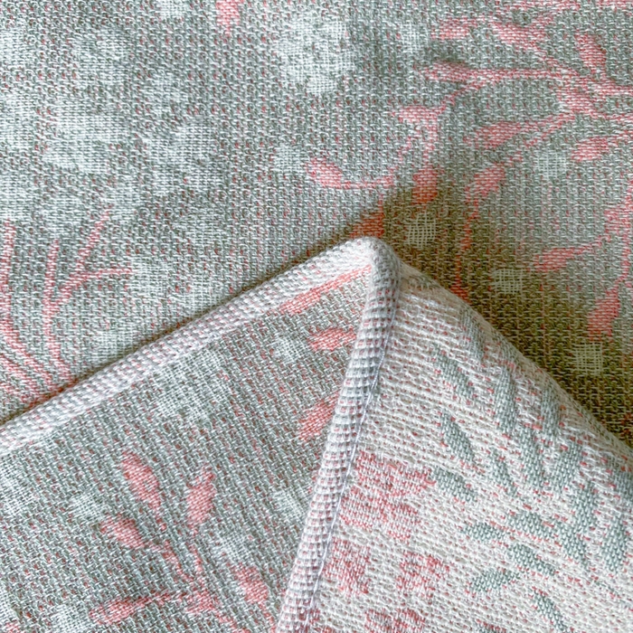 91家纺网 家纺一手货源 找家纺 美宜家 2025新款全棉流苏枕巾高档棉软隔脏防头油枕巾 花意浓52*75cm/对