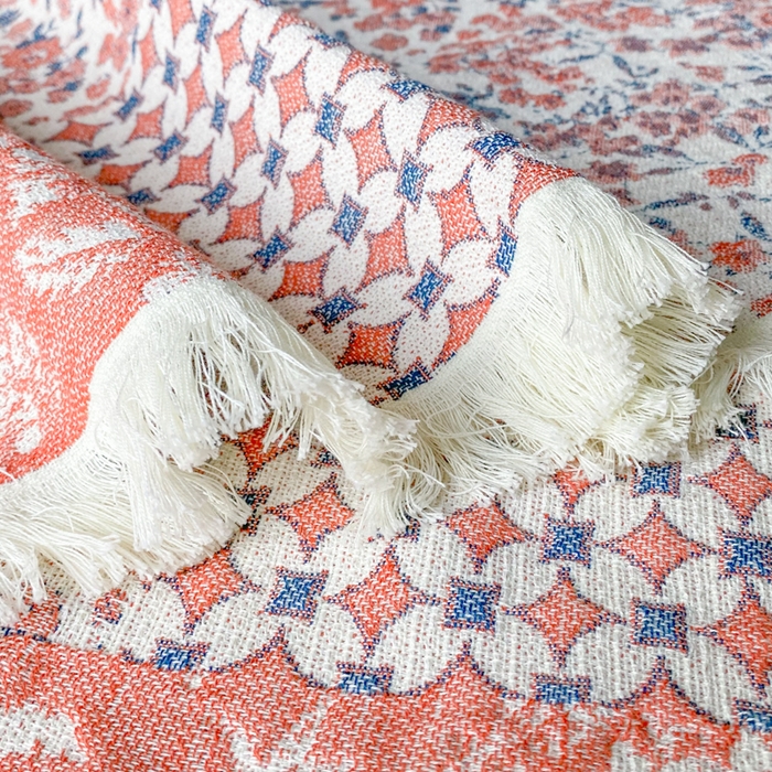 91家纺网 家纺一手货源 找家纺 美宜家 2025新款全棉流苏枕巾高档棉软隔脏防头油枕巾 如初 52*75cm/对