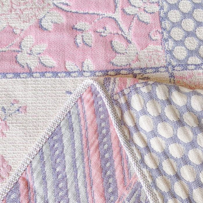 91家纺网 家纺一手货源 找家纺 美宜家 2025新款全棉流苏枕巾高档棉软隔脏防头油枕巾 似锦 52*75cm/对