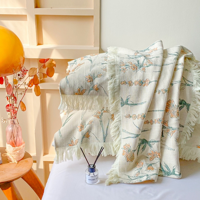 91家纺网 家纺一手货源 找家纺 美宜家 2025新款全棉流苏枕巾高档棉软隔脏防头油枕巾 收获 52*75cm/对