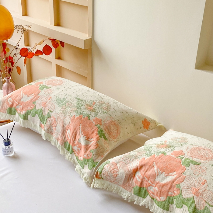 91家纺网 家纺一手货源 找家纺 （总）美宜家 2025新款全棉流苏枕巾高档棉软隔脏防头油枕巾