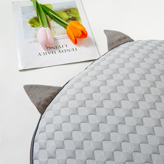 91家纺网 家纺一手货源 找家纺 织布人 2025新款荞麦枕夏季凉感冰豆豆猫肚荞麦枕头直播爆款成人护颈枕芯 冰豆豆猫肚荞麦枕-灰色 30x52cm/只