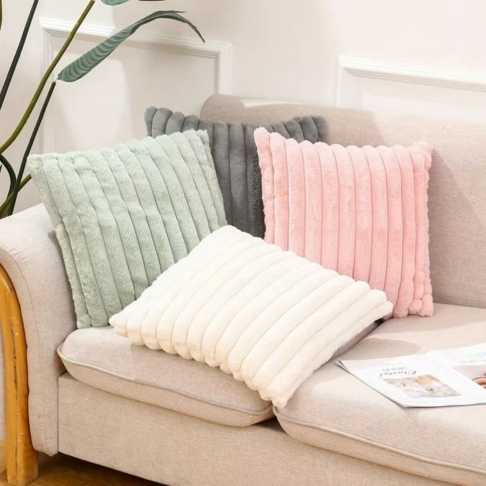 91家纺网 家纺一手货源 找家纺 喜歌2025新款抽条泡泡抱枕 粉色（抽条）