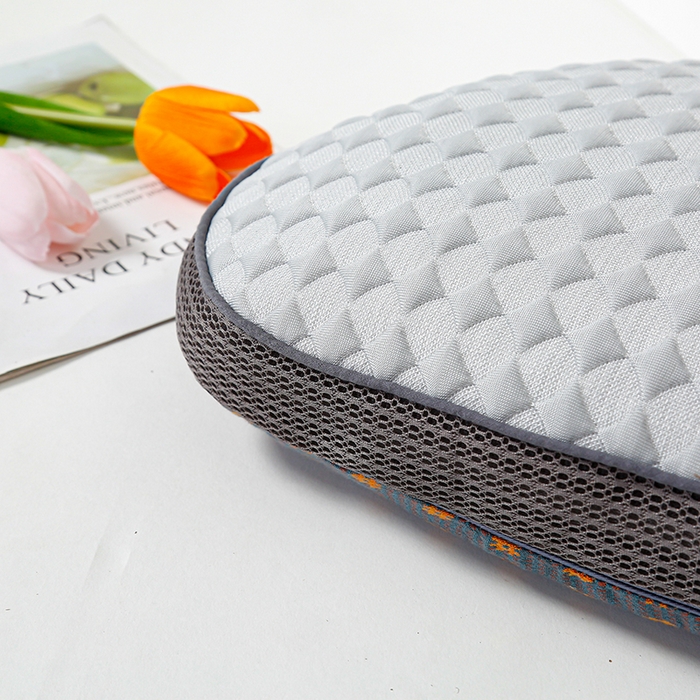 91家纺网 家纺一手货源 找家纺 织布人 2025新款荞麦枕夏季凉感冰豆豆猫肚荞麦枕头直播爆款成人护颈枕芯 冰豆豆猫肚荞麦枕-灰色 30x52cm/只