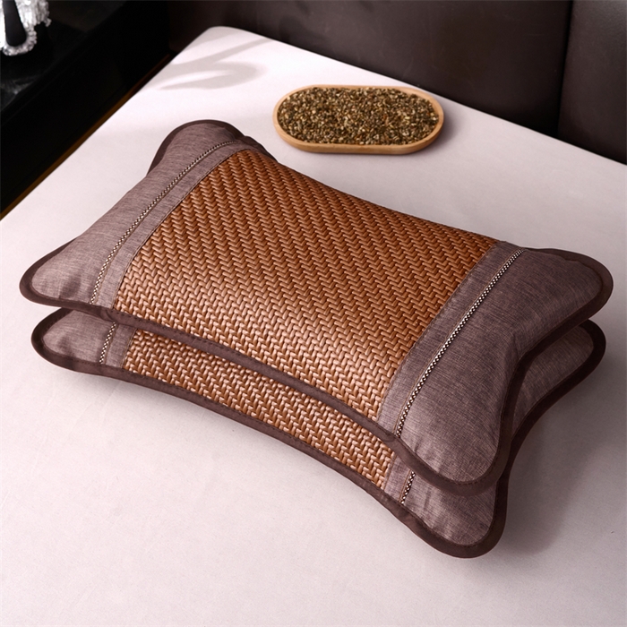 91家纺网 家纺一手货源 找家纺 （总）织布人 2025新款荞麦枕夏凉枕头茶香枕PE藤凉感荞麦枕芯防出汗午睡枕头