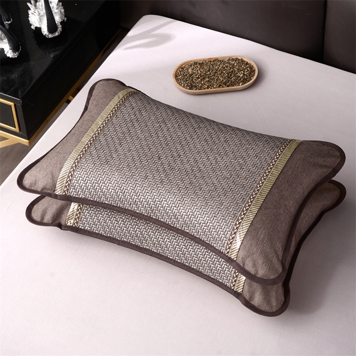 91家纺网 家纺一手货源 找家纺 （总）织布人 2025新款荞麦枕夏凉枕头茶香枕PE藤凉感荞麦枕芯防出汗午睡枕头