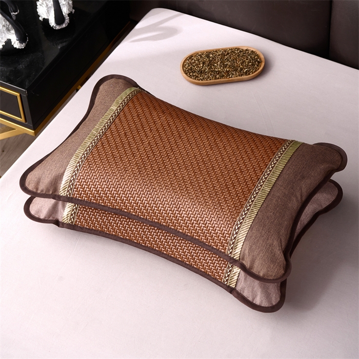 91家纺网 家纺一手货源 找家纺 （总）织布人 2025新款荞麦枕夏凉枕头茶香枕PE藤凉感荞麦枕芯防出汗午睡枕头