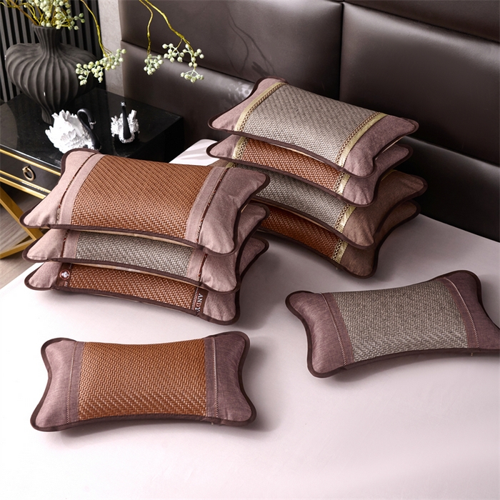 91家纺网 家纺一手货源 找家纺 织布人 2025新款荞麦枕夏凉枕头茶香枕PE藤凉感荞麦枕芯防出汗午睡枕头 组合图仅供展示 30x50cm/只【茶香枕】