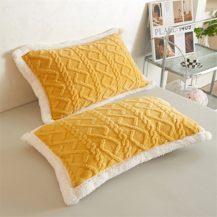 91家纺网 家纺一手货源 找家纺 喜歌2025新款塔芙蓉毛毯 柠檬黄