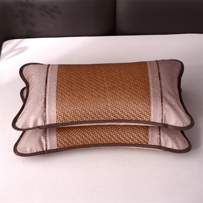 91家纺网 家纺一手货源 找家纺 织布人 2025新款荞麦枕夏凉枕头茶香枕PE藤凉感荞麦枕芯防出汗午睡枕头 清凉PE藤枕-夏洛咖 30x50cm/只【茶香枕】