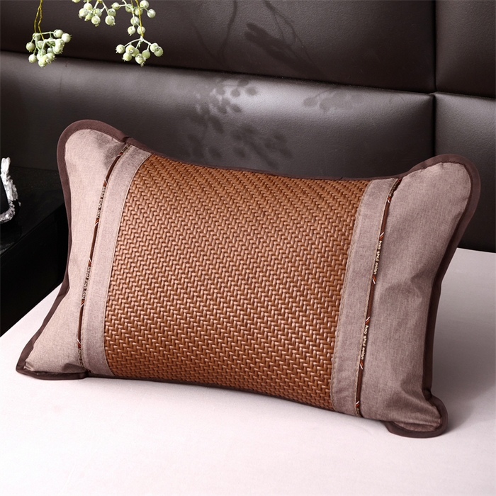 91家纺网 家纺一手货源 找家纺 织布人 2025新款荞麦枕夏凉枕头茶香枕PE藤凉感荞麦枕芯防出汗午睡枕头 清凉PE藤枕-夏洛咖 30x50cm/只【茶香枕】