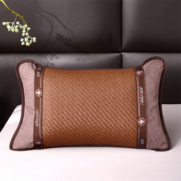 91家纺网 家纺一手货源 找家纺 织布人 2026新款荞麦枕夏凉枕头茶香枕PE藤凉感荞麦枕芯防出汗午睡枕头 清凉PE藤枕-鸿运咖 30x50cm/只【荞麦枕】